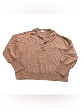 The Reset R Label Wool Cashmere Blend Boyfriend Collar Sweater XL READ